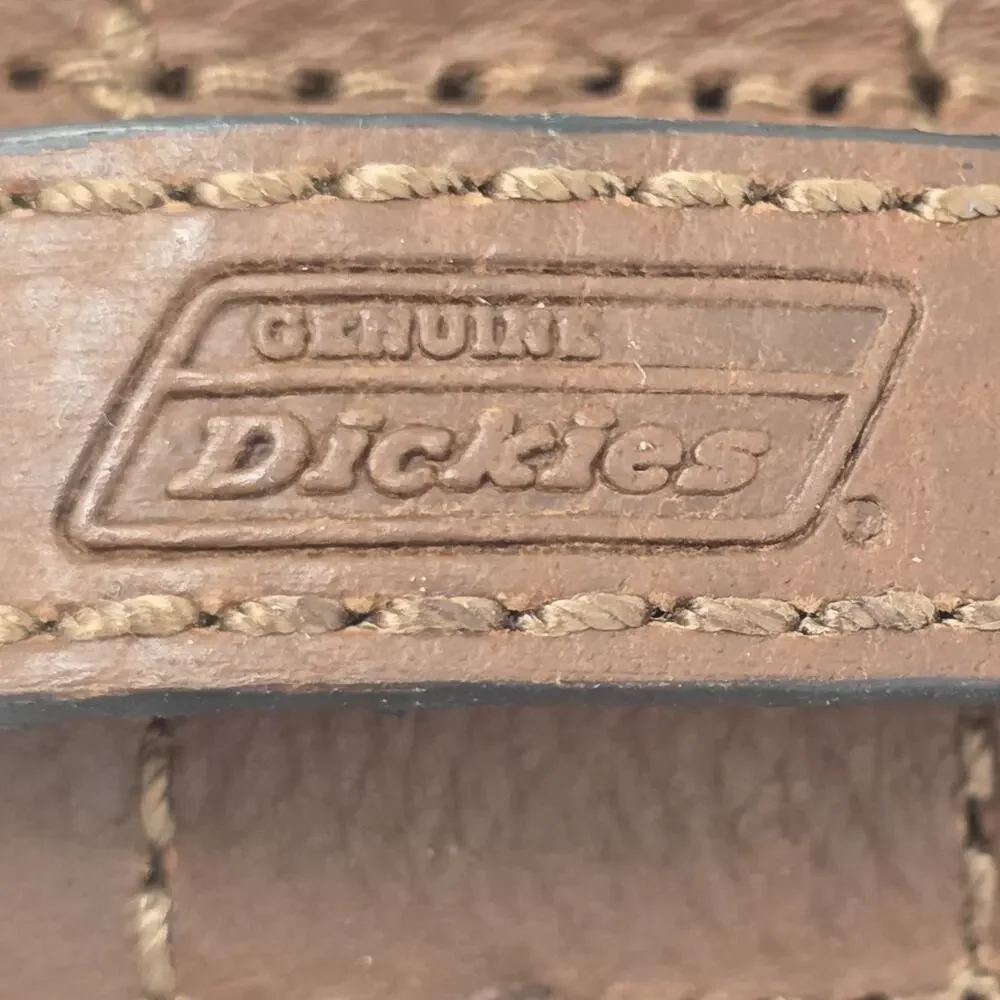 Dickies Genuine Leather Belt Brown Matte Black Buckle Size 42 Men's New